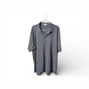 Peter Millar Summer Comfort Blue Striped Polo Shirt Kiva Dunes